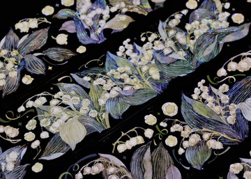 春山鈴蘭 清らかな花 PET 和紙膠帶 貝殼光 10米卷 台灣製