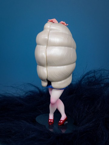 小眾原創手工潮玩擺件社恐蚌精日常乖巧珠光白款