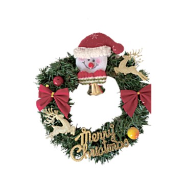 可愛8吋聖誕花圈