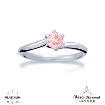 Alesai 艾尼希亞鑽石 粉紅鑽石 50分 PT950白金鑽戒 培育鑽石 (3EX 車工 粉鑽 FANCY VIVID PINK)