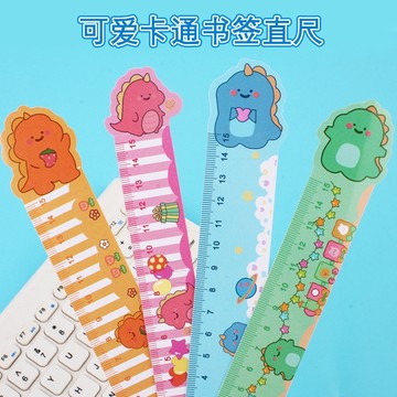 現貨《文具用品WE1】15公分 萌物恐龍雙面軟尺 ♥ 繪圖測量工具 辦公軟尺 ♥ 造型尺 學生 軟尺 書籤尺 卡通尺