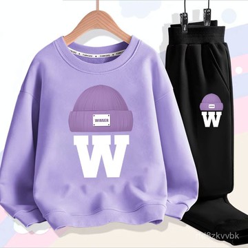 【台灣出貨】兒童套裝 女童套裝 春秋款 女童套裝春秋款新款春裝兒童春季衛衣中大童童裝衣服女孩上衣