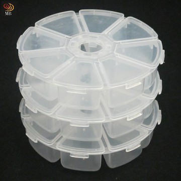 含稅含運月陽圓型8格雜物收納盒萬用盒藥盒超值3入(rp83)