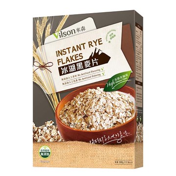 【米森 vilson】冰湖黑麥片(500g/盒) 12盒