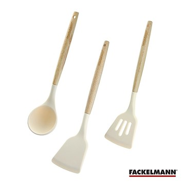 德國Fackelmann 5583881 木柄耐熱矽膠工具組【加價購$299】