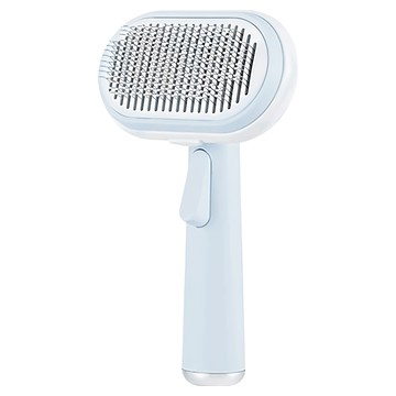 五合一多功能理毛按摩梳組合 細針  藍色  1個