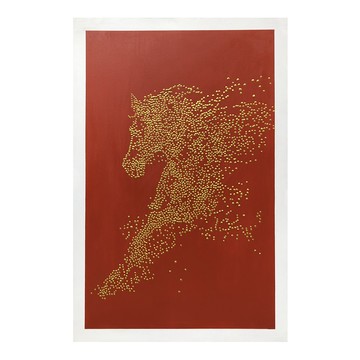 御畫房 當代國家級展覽畫家 抽象系列手繪油畫70×100cm(DB-032)