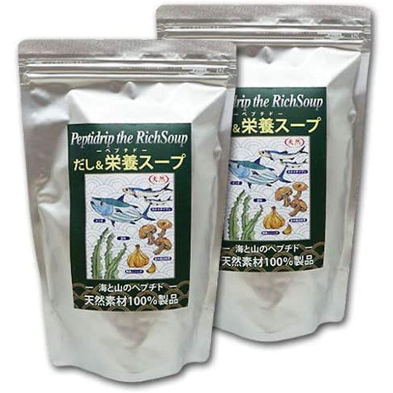 食品 天然ペプチドリップ だし栄養スープ 500g×2個セット