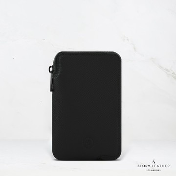 STORY LEATHER 【Pocket Wallet 萬用收納包 巴掌紋黑】 Style 91462