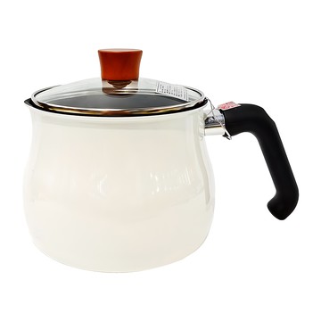 FREIZ 日本和平金屬 ToMay dolce IH多功能鍋 RB-1255 強化玻璃蓋  17cm  白色  1個