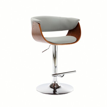 E-home Trista翠絲塔曲木吧檯椅 二色可選灰色