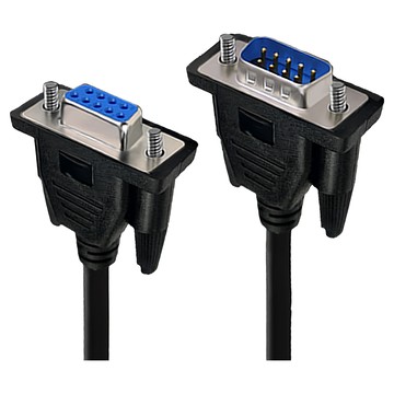 K-LINE RS232串口 交叉 DB9 to DB9 傳輸線 公對母 5m  1條