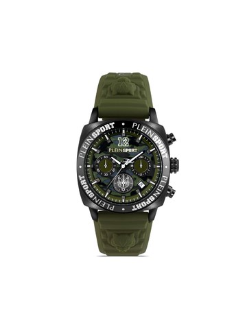 Plein Sport - Wildcat Chronograph 44mm - men - stainless steel/Silicone - One Size - Green