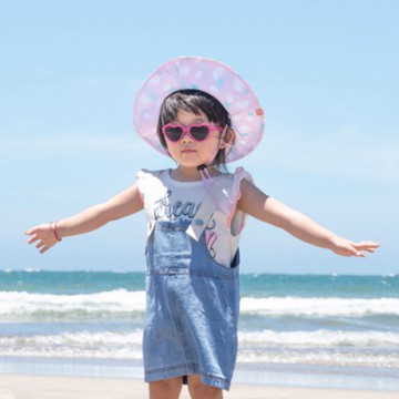 【DabbaKids】瓦拉幼童防曬雙面帽 UPF50+ -湛夏雨林