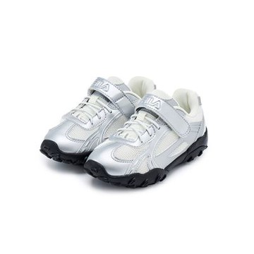 FILA KIDS ECHAPPE MS TD小童運動鞋-白/灰 7-C651Z-063
