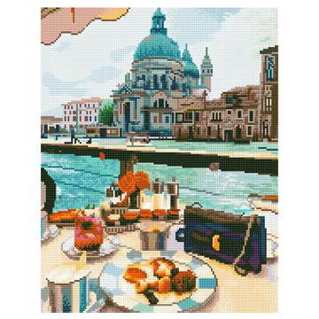 ARTLIFE 鑽石畫 GJ4243  50 x 40cm  聖母殿的咖啡座  1個