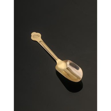 匠魚純銅茶勺茶鏟專用取茶器茶葉勺茶匙單只家用泡茶工具茶具配件