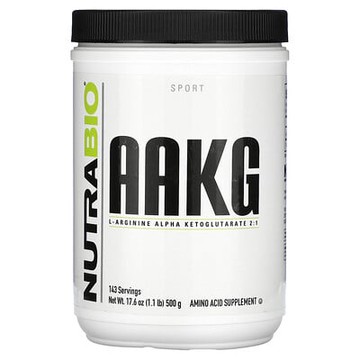 NutraBio, AAKG，1.1 磅（500 克）