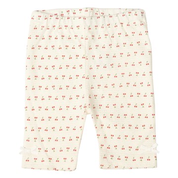 akachan honpo - 5分內搭褲-緹花-紅色