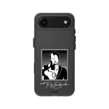 iPhone Air Clear (相機按鈕) 酷墨灰 - 迪士尼-漫威 Marvel - 鋼鐵人-黑白版