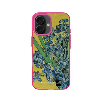 iPhone 16 Clear 粉漾桃 - Van Gogh Museum - 鳶尾花