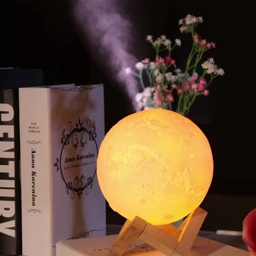 【蝦米良品】發光月球小夜燈 加濕機  日版升級 聖誕節 交換禮物 情人節 生日禮物 尾牙抽獎 贈品