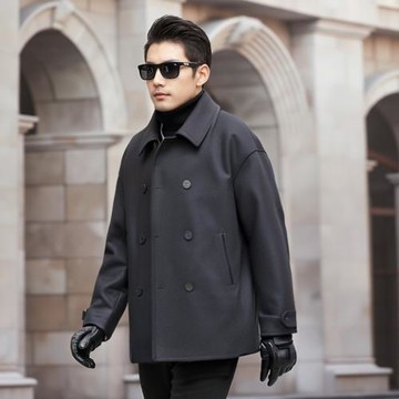 22AW日系復古羊毛混紡西裝羊絨大衣男毛呢春秋風衣潮外套 visvim