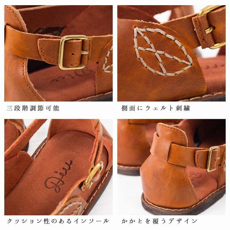 レザーサンダル クロスサンダル レザー サンダル レディース