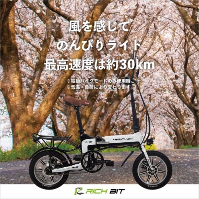 電動バイク ペダル付き RICH BIT TOP619 原付一種 50ccクラス 公道走行可 折りたたみ 小型 フル電動 ナンバー 取得可能 |  LINEブランドカタログ