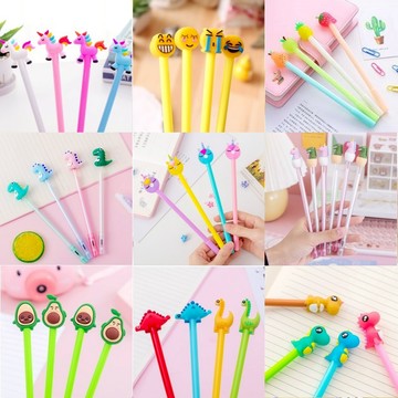 憶香許快樂購 可愛 中性筆 韓國 創意 卡通筆 小學生 黑色 水筆 簽字筆 針管 水性筆