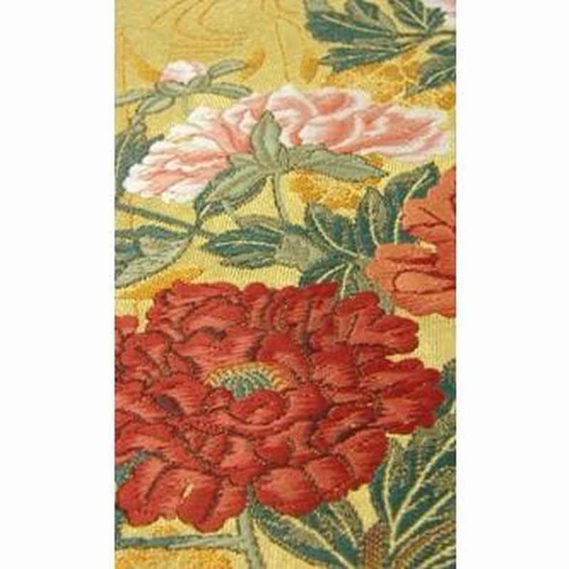 袋帯　金　艶めく繊細な金　四季花　流水 フォーマル 正絹 西陣袋帯 本金四季の花 | LINEブランドカタログ