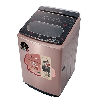 聲寶19公斤變頻智慧洗劑添加故宮聯名款荷花鴛鴦軸洗衣機ES-P19DA-NPM2(含標準