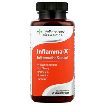 LifeSeasons, Inflamma-X™ 素食膠囊，炎性反應幫助，60 粒