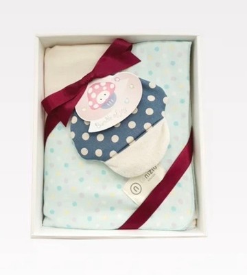 nizio 跳跳糖+摸摸菇禮盒(花色可選) 新生禮 彌月禮 紗布巾