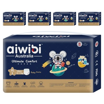 aiwibi 愛薇彼 夜用甄柔褲型紙尿褲 12~17kg  200個  XL