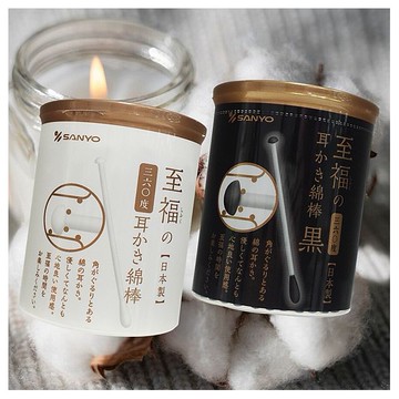 SANYO 山洋~至福360度耳扒紙軸棉花棒(100支入) 款式可選