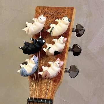 Guitar Player 【小吉飾】弦鈕裝飾配件 慵懶貓貓系列