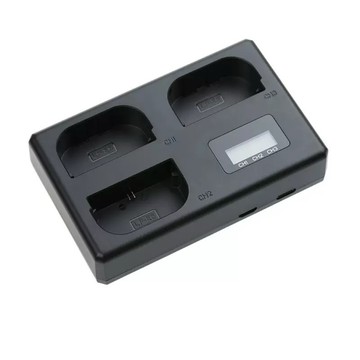【台灣現貨】FB沣標 LP-E6電池三槽液晶充電器 For Canon LP-E6電池 最新三槽設計