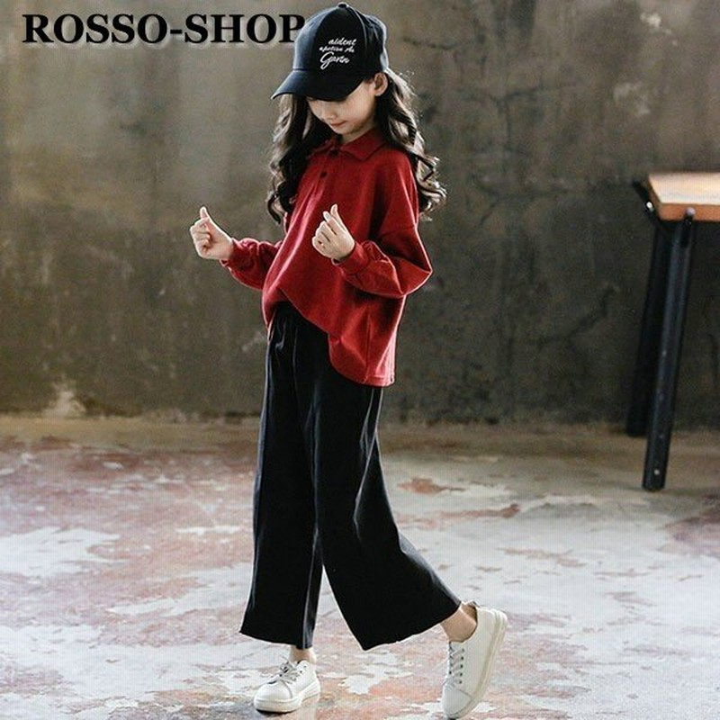 ロツソ 子供服 セットアップ キッズ 女の子 長袖 春秋 上下セット 韓国子供服 ジュニア Tシャツ ポロシャツ 折り襟 無地 長ズボン カジュアル 可愛い 通販 Lineポイント最大0 5 Get Lineショッピング