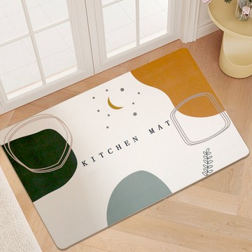 【寢室安居】軟式珪藻土吸水地墊-40x60-旅途星海_廠商直送