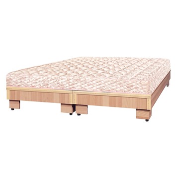 【顛覆設計】簡約高腳床架/床底(雙人5尺)白橡色