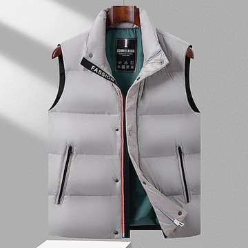 [巴黎精品] 真羽絨90%白鴨絨羽絨背心羽絨衣夾克-簡約百搭馬甲保暖男外套4色a1is36
