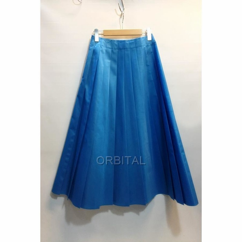 代官山)ENFOLD エンフォルド 21SS ナイロン プリーツスカート ロング 
