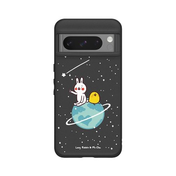 Pixel 8 Pro SolidSuit 黑 - 懶散兔與啾先生 Lazy Rabbit and Mr.Chu - 小宇宙