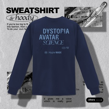 疊層草寫字彈力機能長T