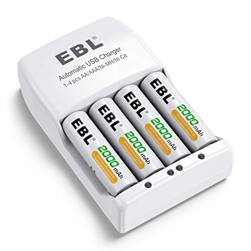 売れ筋ランキングも EBL 電池充電器 8スロット 単三単四 USB充電