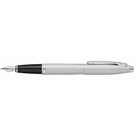 Cross Calais Refillable Fountain Pen, Medium Nib, Includes Premium Gift Box Satin Chrome