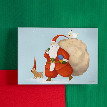 狗狗好朋友 來幫聖誕老人 / 明信片