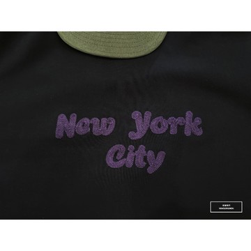 『老爺有喜』重磅NEW YORK刺繡大學T-黑(NOF2309381)
