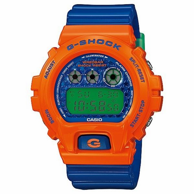 ☆DW-6900SC-4 G-SHOCK Gショック クレイジーカラーズ オレンジ・ブルー カシオ CASIO 腕時計 dw6900sc-4  Orange / blue | LINEショッピング